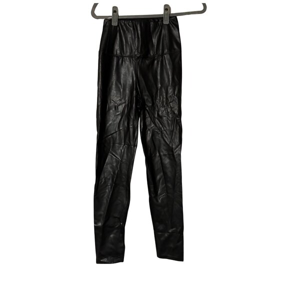 Wilfred Free Faux Leather Black Leggings Women’s Medium Stretch Vegan Leather P - Picture 1 of 6